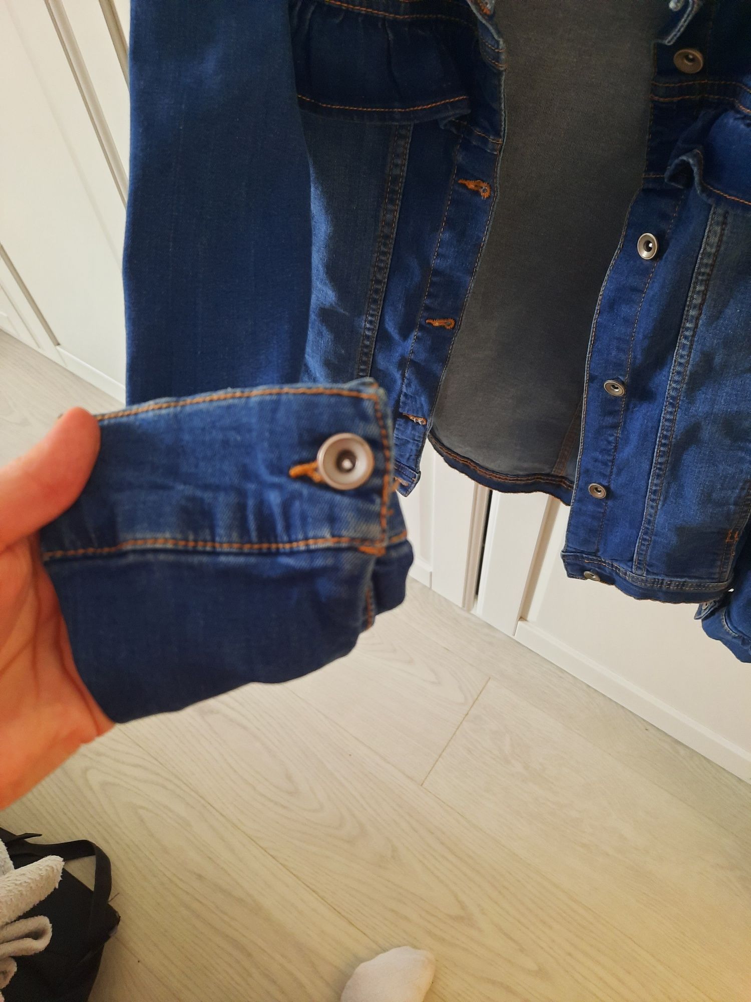 158 endo kurtka jeansowa dziewczęca stan super