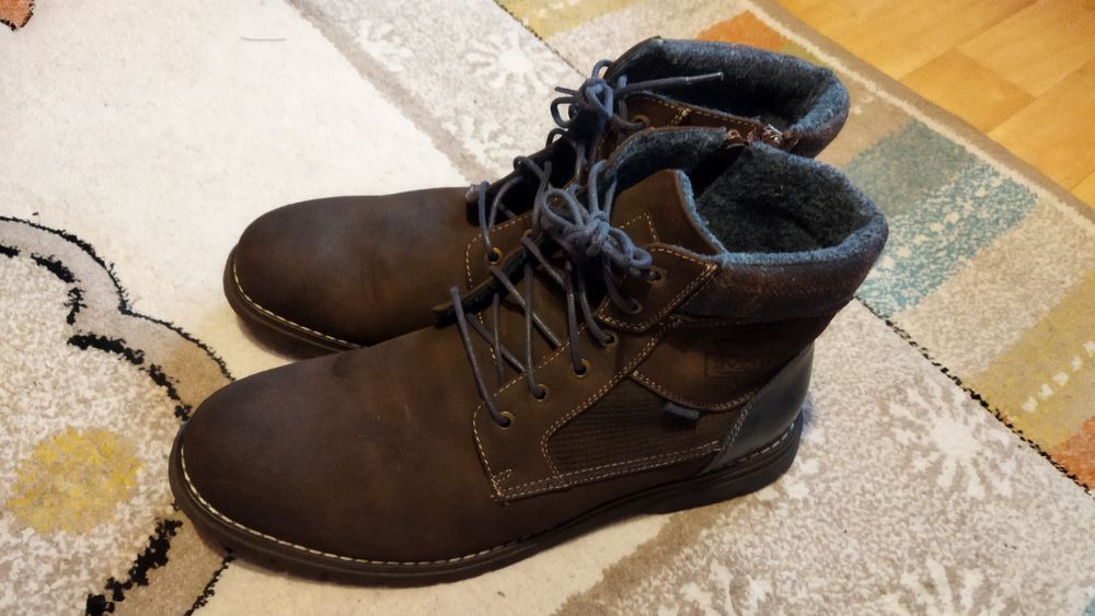 Buty jesienne skórzane Venice roz.47 długość 30cm