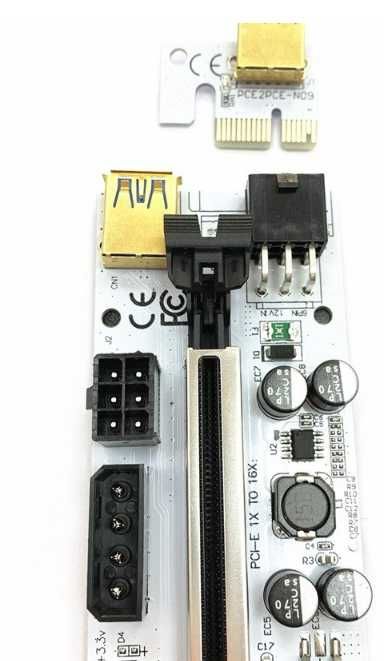 2022 г. Райзер универсальный VER010X 6 Pin/Molex/Sata 60 см USB PCI-E