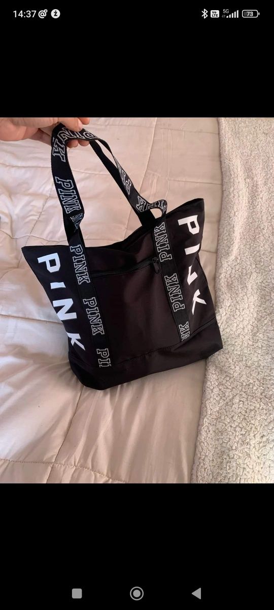Hit shopper torba sportowa szkoła studiaPink VS casual