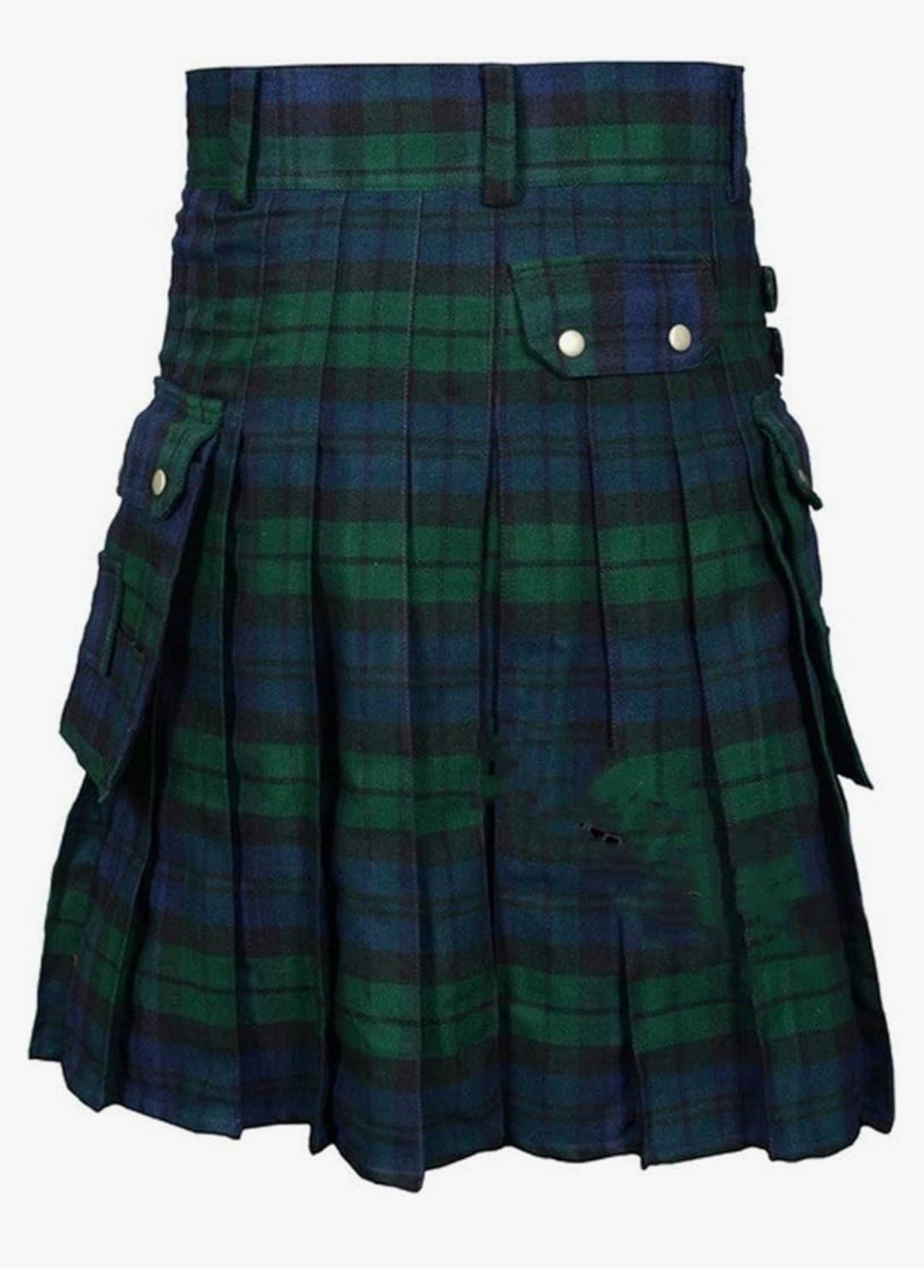 BaronHong Tartan Utility Kilts dla mężczyzn Tartan Kilt z paskami i du