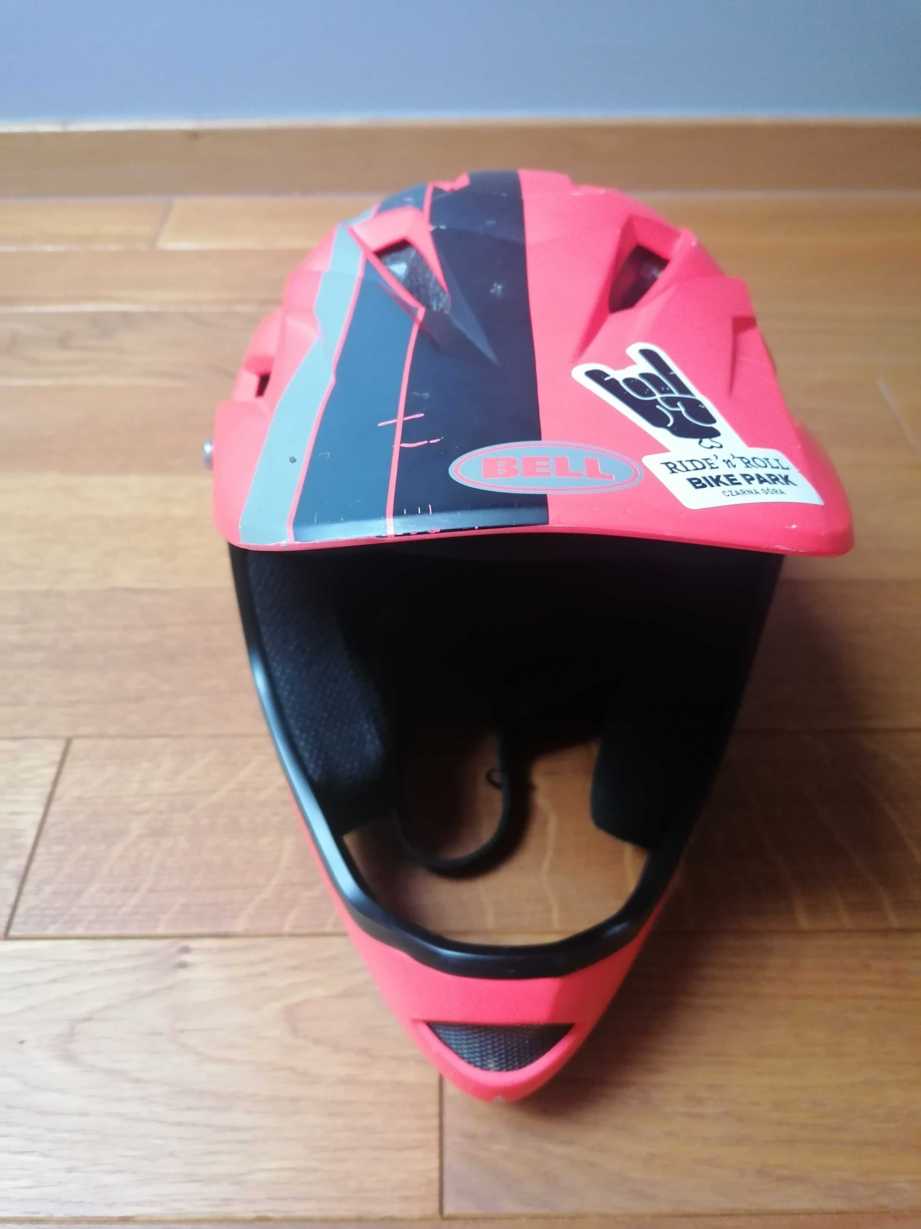 Kask rowerowy full face Bell M junior Szymon Godziek autograf