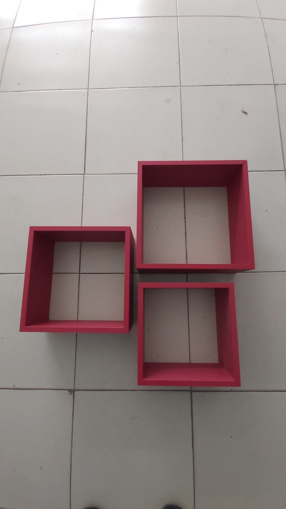 3 prateleiras de parede