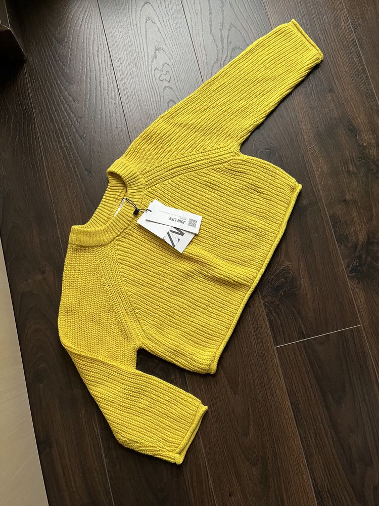 Zara żółty krótki sweter sweterek 6-7lat/120cm nowy