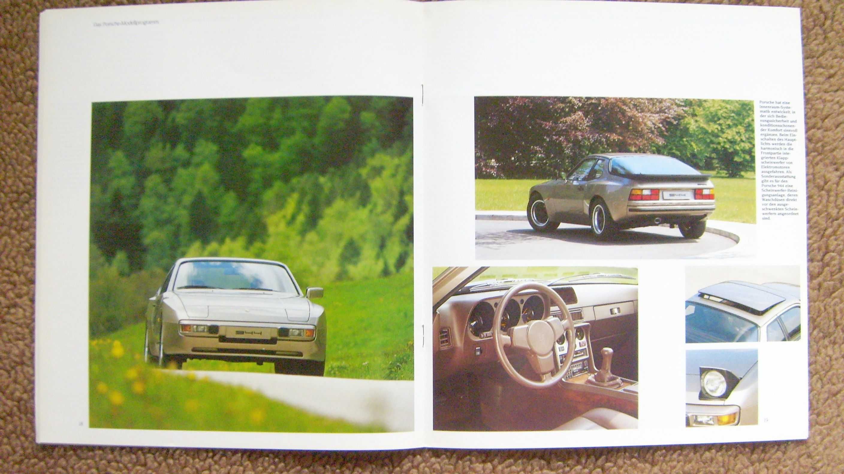 PORSCHE Programm 1986 + 1984 + 1983 ( 911, 924, 944, 928 ) 104 str. !