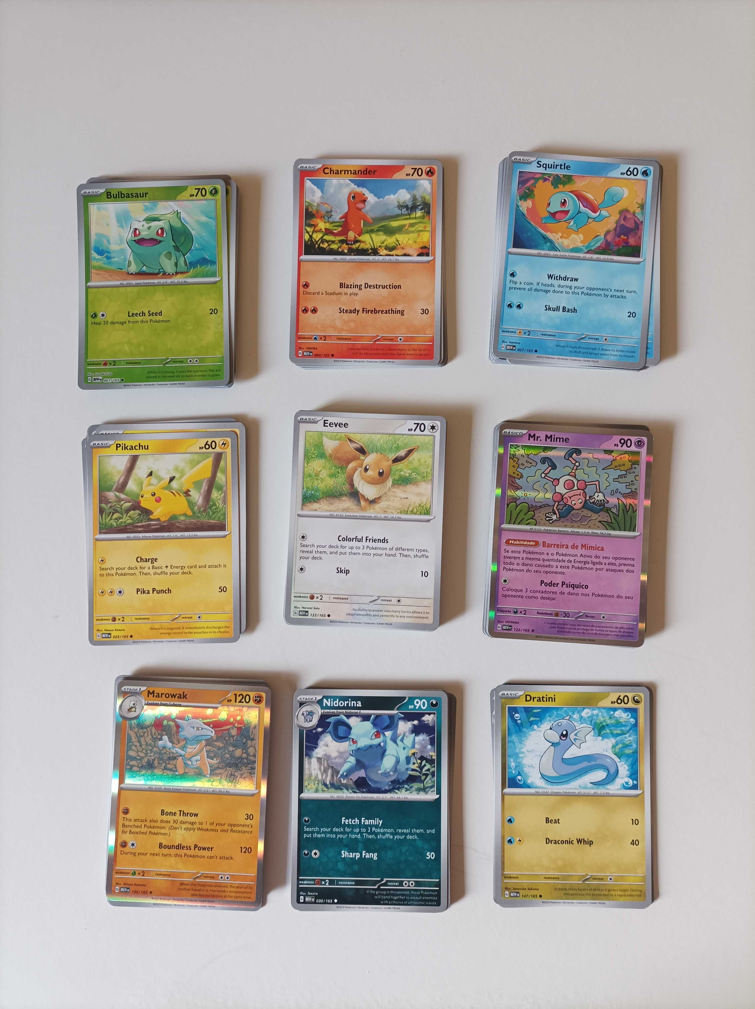 Conjunto de Cartas Pokemon