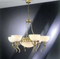 włoski stylizowany żyrandol, lampa L.3086/6PLUS2, Reccagni Angelo