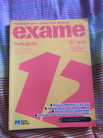 Livro de Preparação para o Exame Nacional Português 2021 - como novo!!
