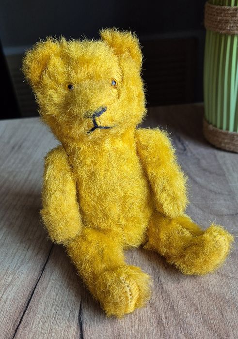 Maskotka retro miś trociniak retro lata 30/40 stary miś zabawka