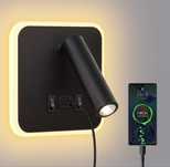Lampa Ścienna LED 3 W + 8 W, ERWEY Lampka Nocna Do Sypialni NOWA