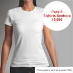 T-Shirts brancas senhora