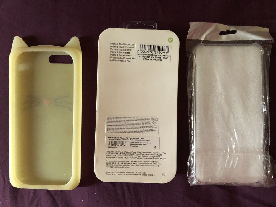 Чехлы новые, для   IPhone 8 Plus/7 Plus, 3 шт.