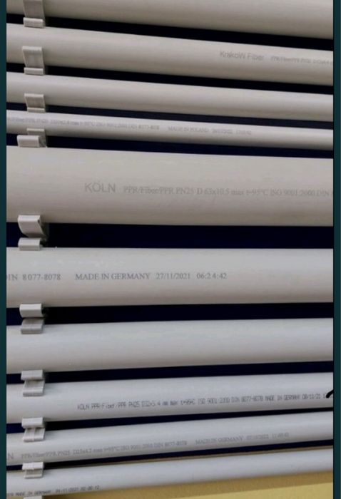 Труба для опалення поліпропіленова KOLN Steklo (Німеччина).D 25
