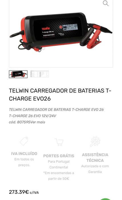 Carregador de bateria