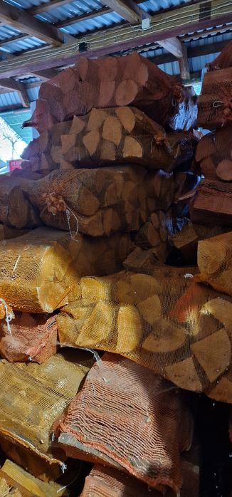 Sezonowane drewno olcha (idealne do wędzenia, kominka), duży worek 50