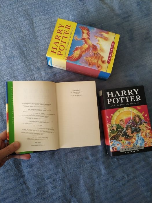 Livros de Harry Potter em óptimo estado (JK Rowling - 1ª edição)