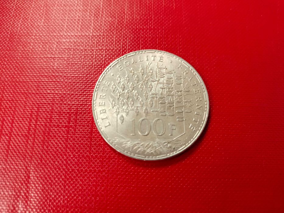 Moneta srebrna 100 franków francuskich - Pantheon - rok 1983