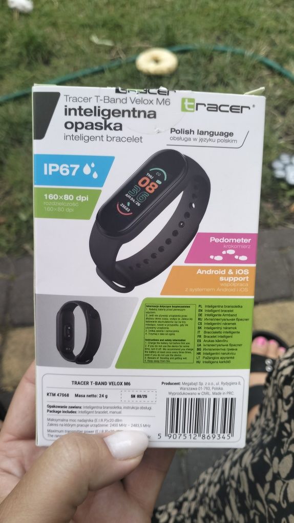 Inteligentna opaska tracer smartwatch