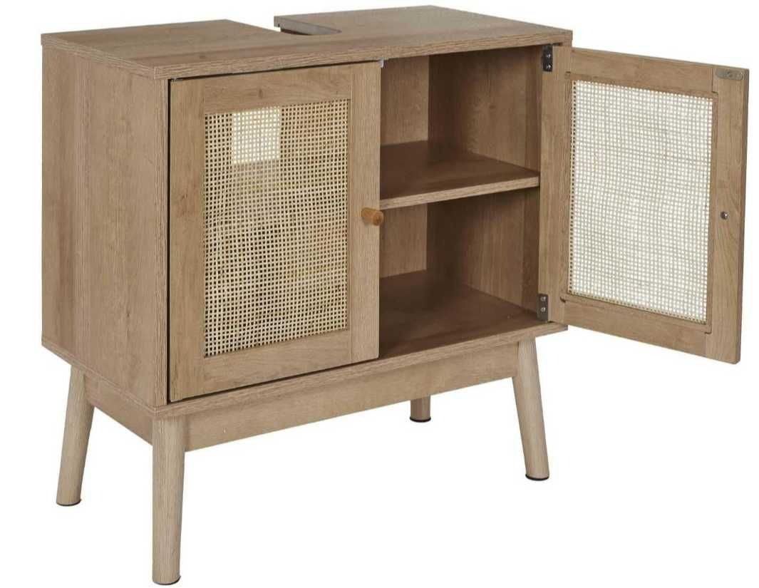 Szafka Pod Umywalkę Łazienkowa NOWA Rattan Styl Boho