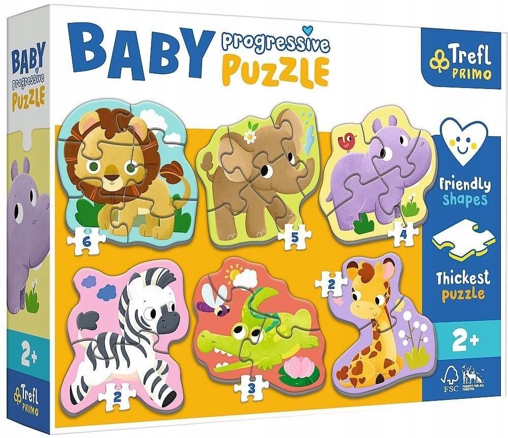 Puzzle Baby Progressive - Safari Trefl, Trefl