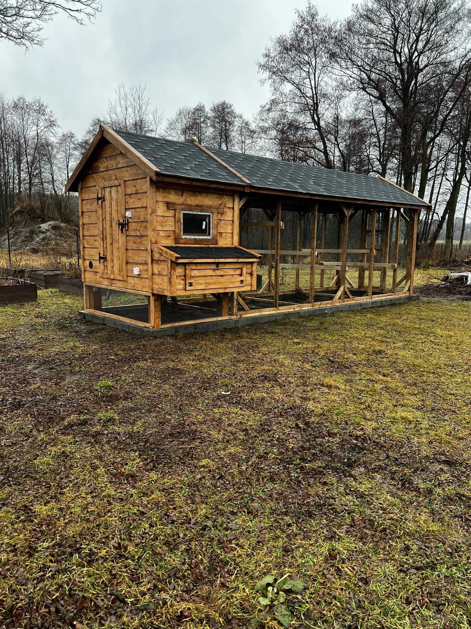 Kurnik 200x150x210h plus woliera 200x500 od PRODUCENTA!!!