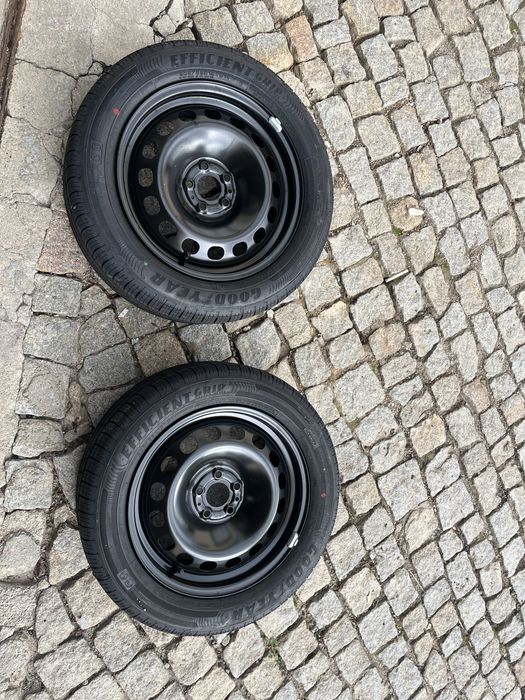 Jantes 16 com pneus goodyear novos