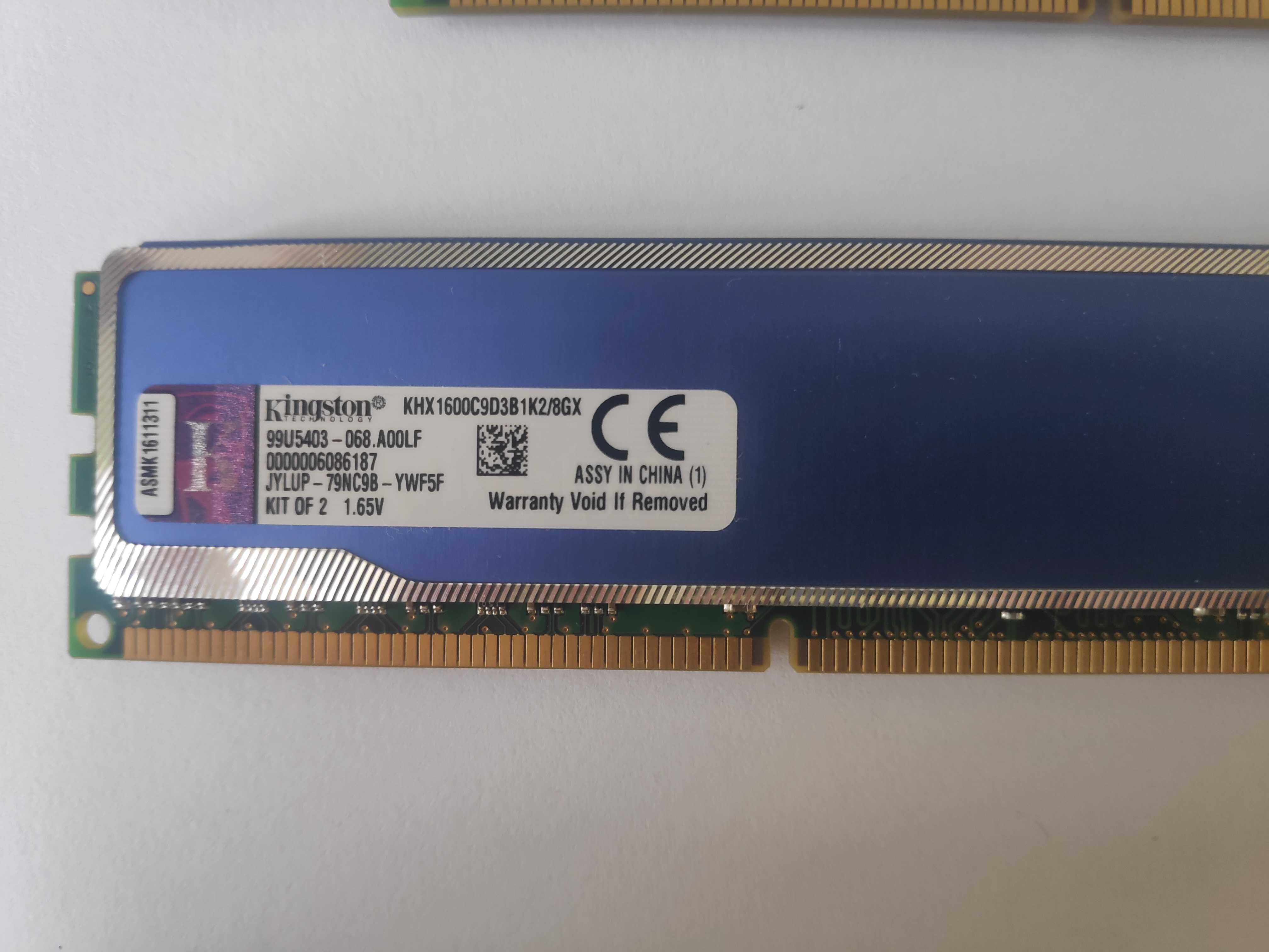 Pamięc RAM Kingston HyperX 8GB (2x4GB) DDR3 1600