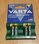 Varta  accu recharge power akumulatorki akumulatory aaa 4 sztuki HR03