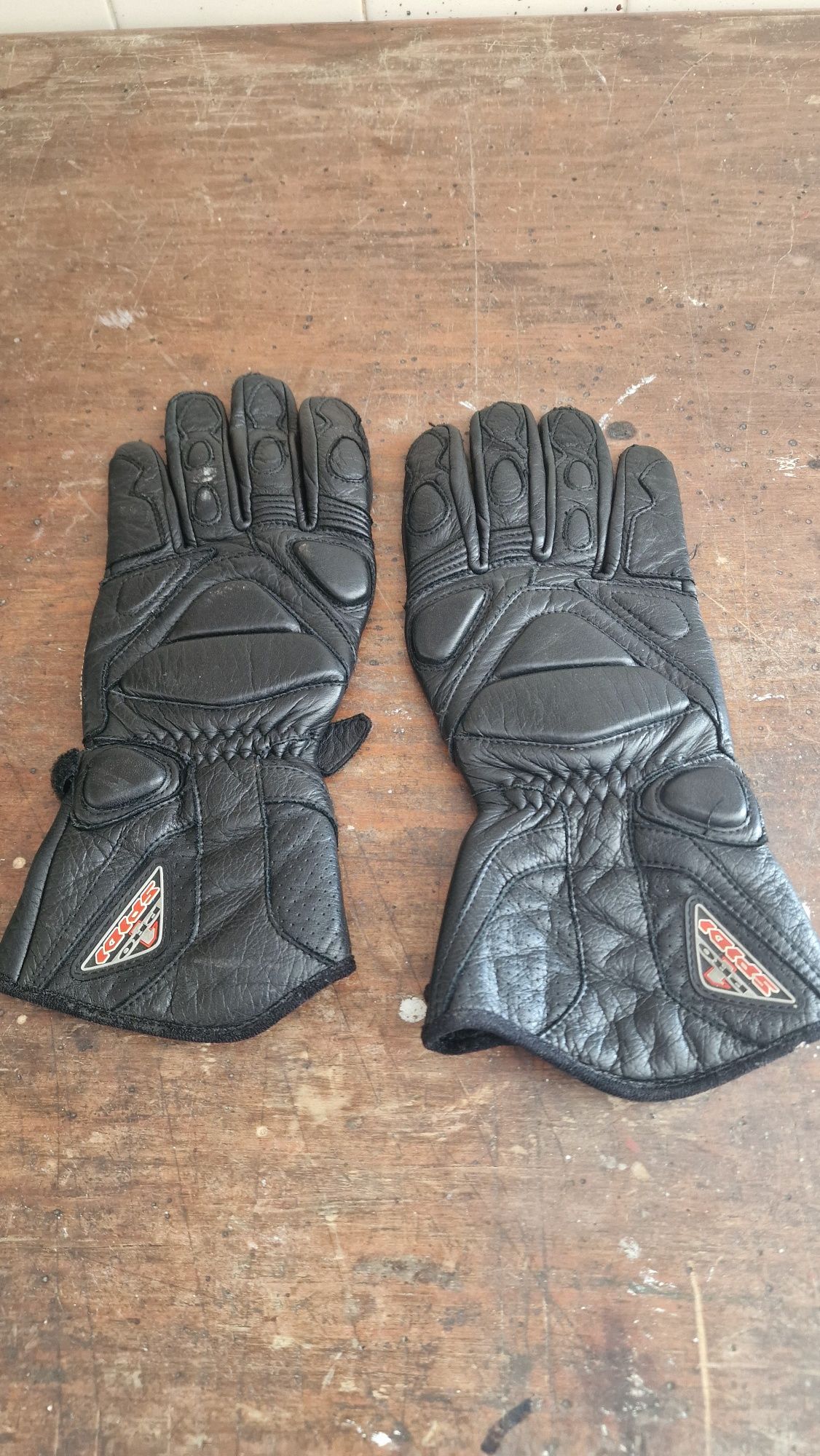 Luvas de motociclo em pel