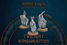 Twilight Ringwraiths -LOTR MESBG - 3x nazgul, oryginał metal nowy