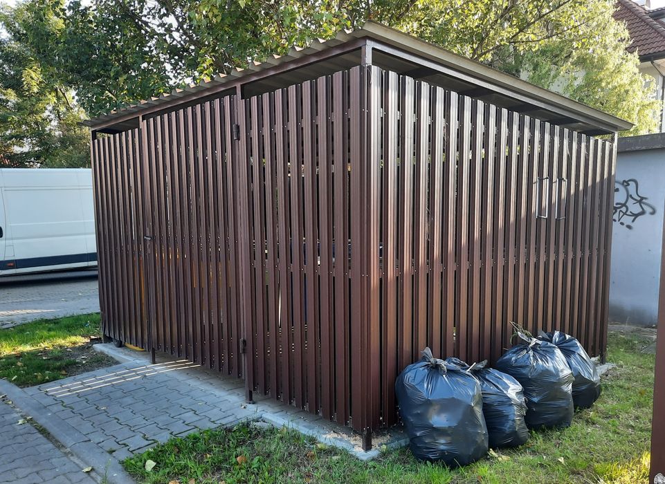 Wiata śmietnikowa, pergola, domek narzędziowy 3x4 metry