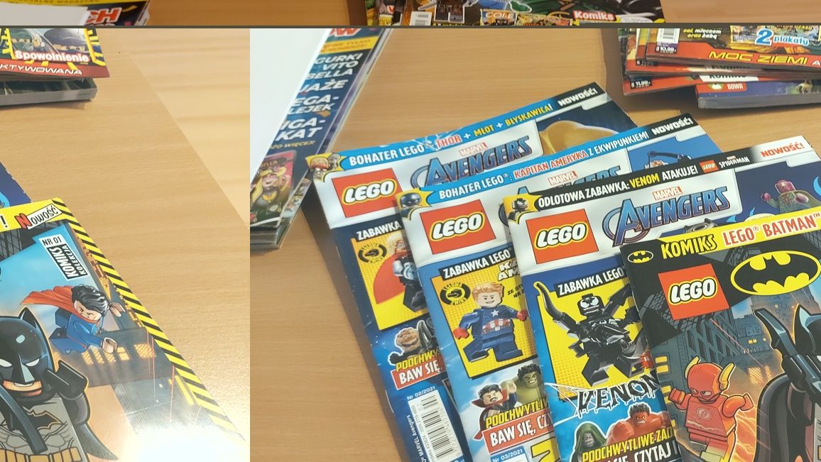 Zestaw gazetek dla dzieci: Lego Ninjago, Lego Marvel, Vito Team