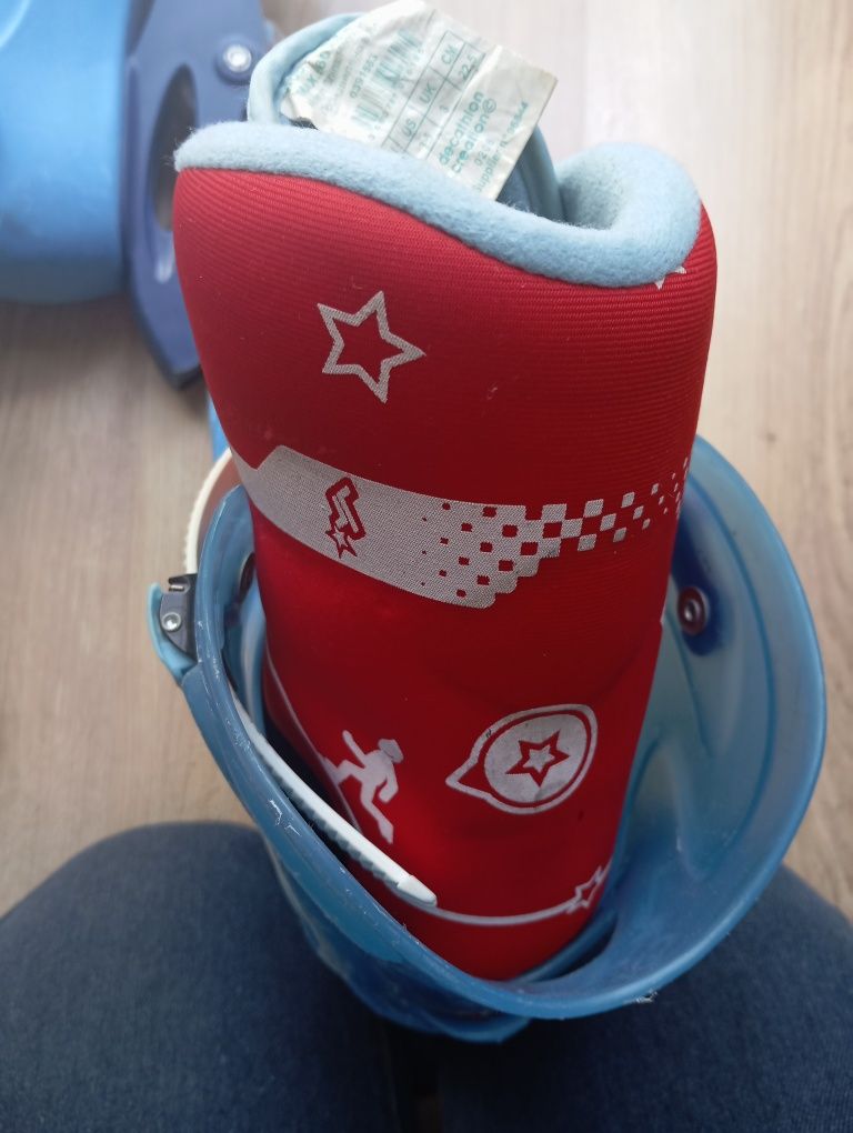 Rolki Oxelo niebieskie/czerwone r 36 22,5 cm decathlon