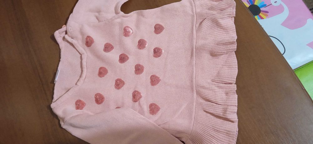 Светр / кофта сердечка блискітки