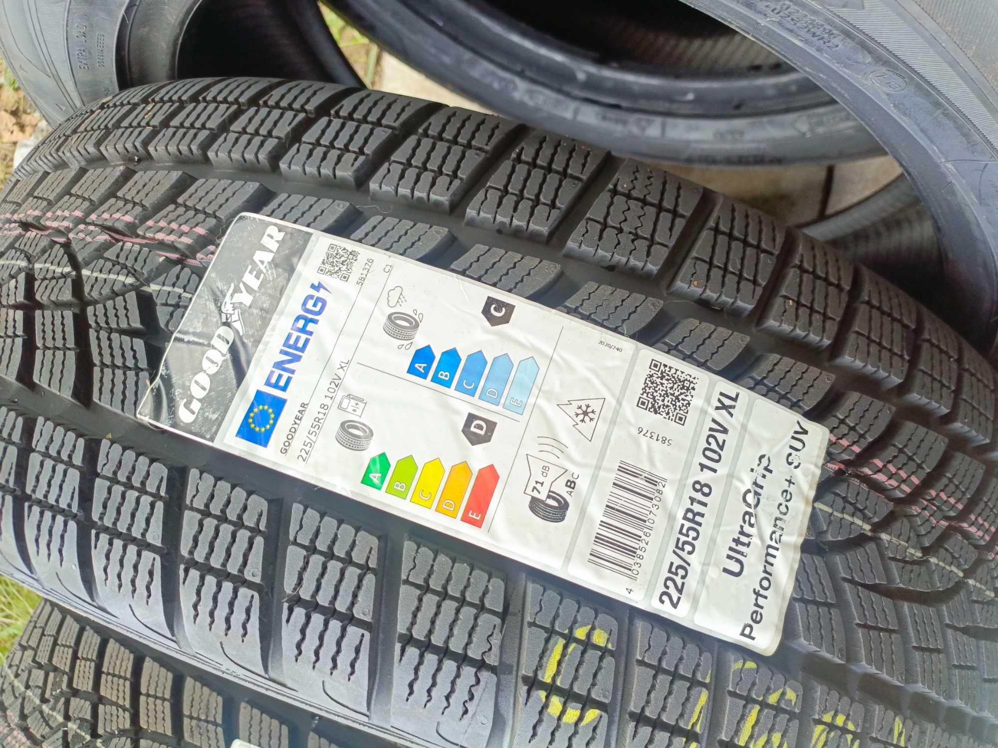 (C) Nowe opony zimowe 225/55/18 Goodyear 2024r