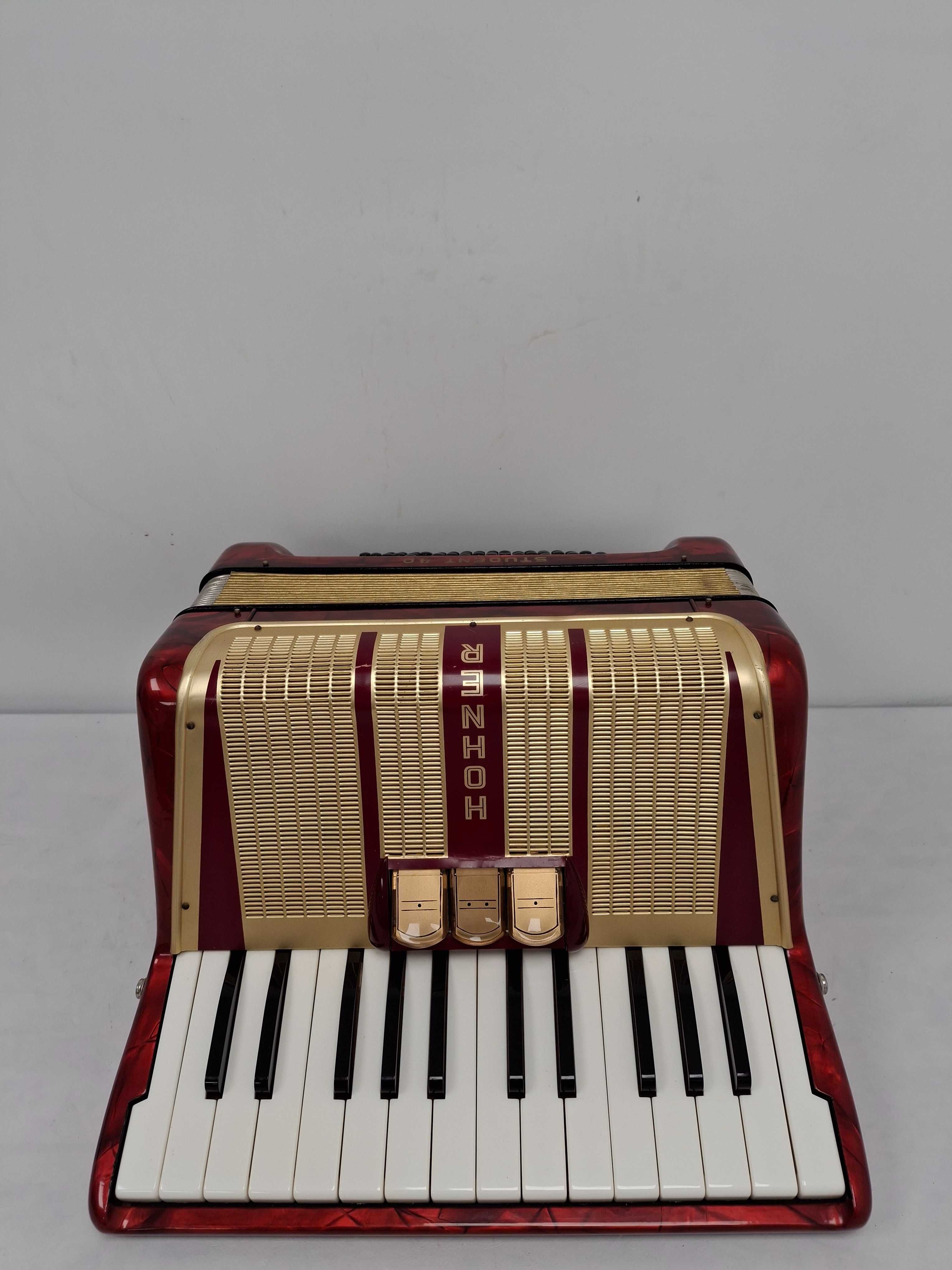 Akordeon Hohner Student 40 basów, stan bardzo dobry, zamiana!!!
