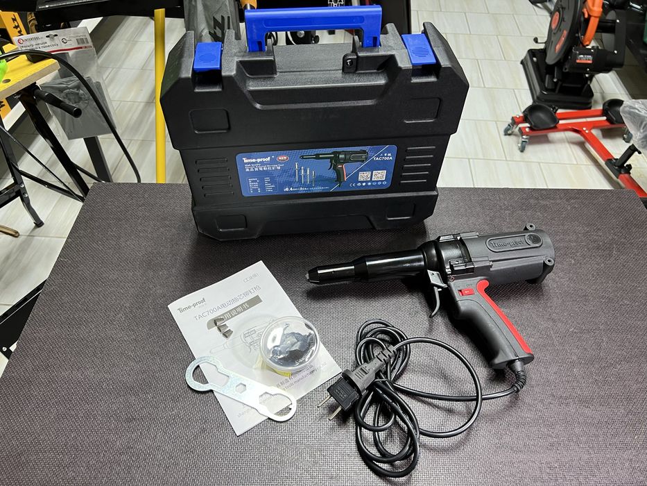 Электрозаклепочник Time-Proof TAC 700A Гарантия + ремкомплект Кейс