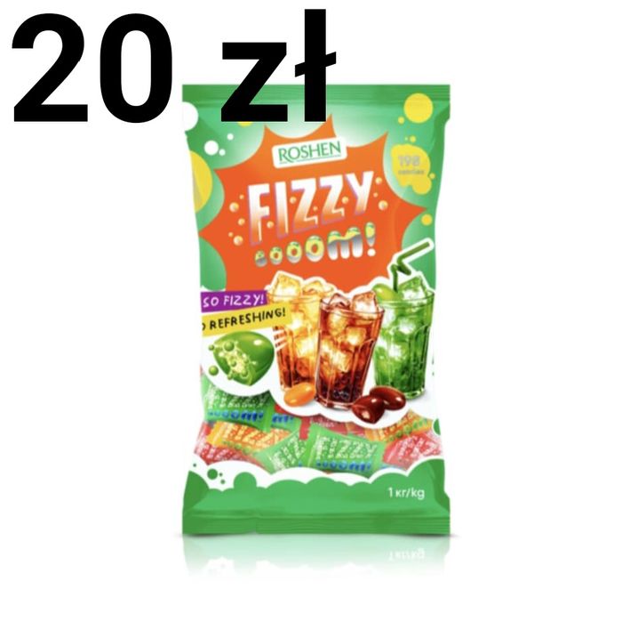 Cukierki FIZZY Boom 1 kg Musujące