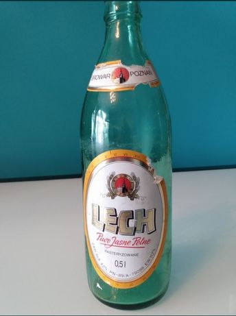 Butelka kolekcjonerska po piwie Lech