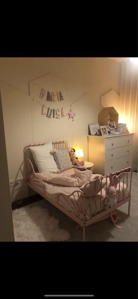 Vendo cama ferro rosa extensivel