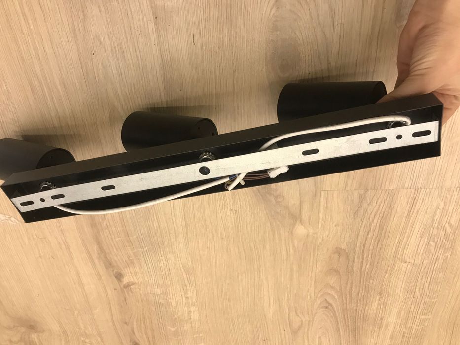 Lampy sufitowe czarne 4szt.