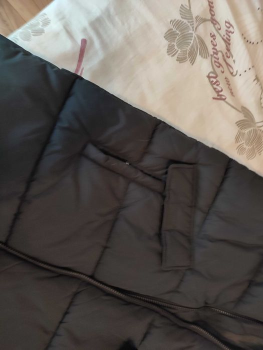 Kurtka zimowa płaszcz roz. L puchowa z kapturem długa