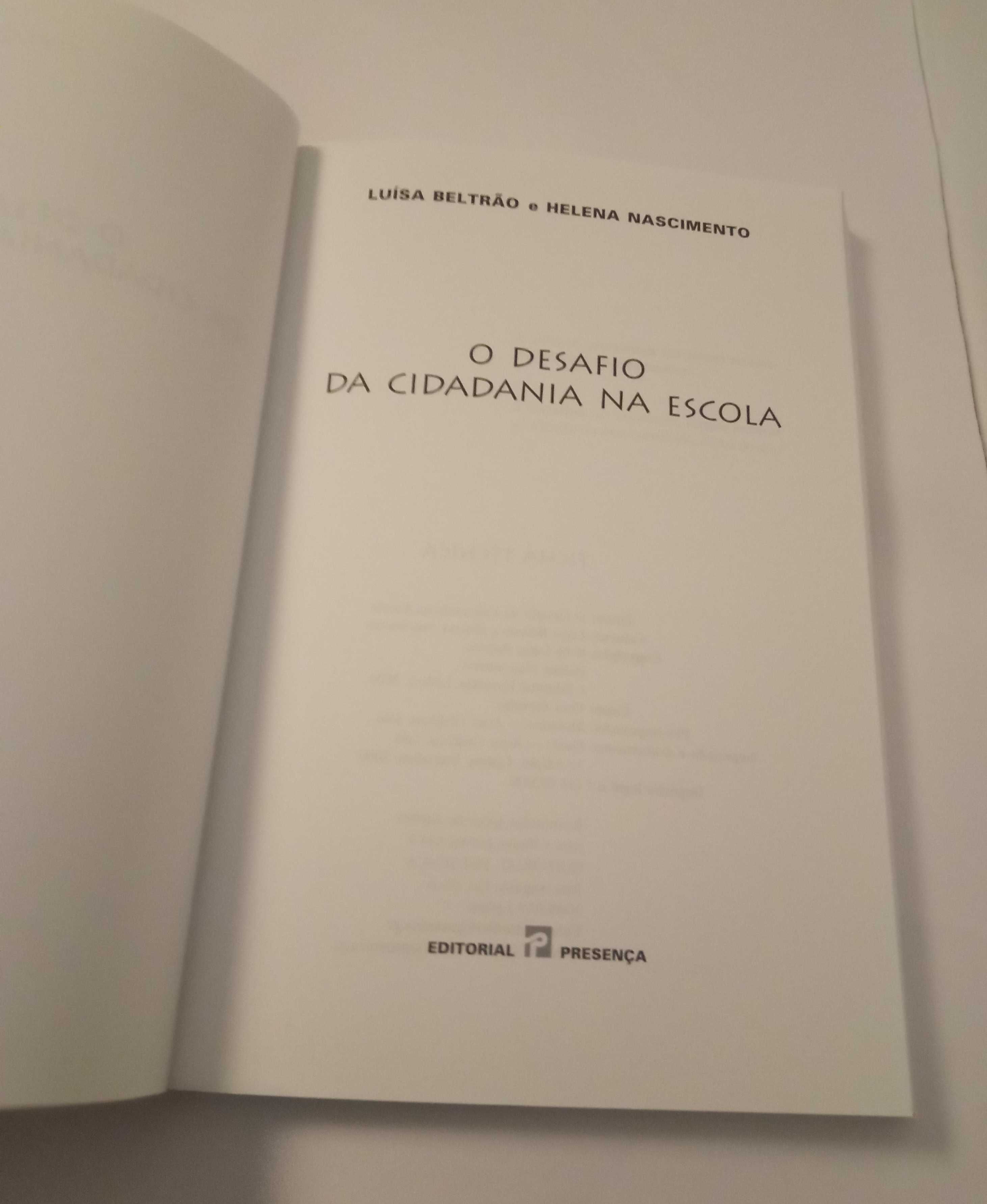 O desafio da cidadania na escola, de Luísa Beltrão e Helena Nascimento