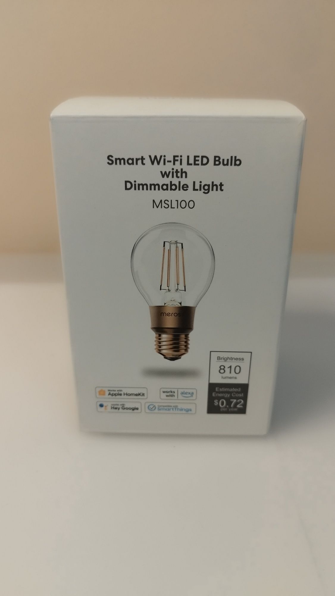 Meross Smart WiFi Bulby with Dimmable Light MSL100