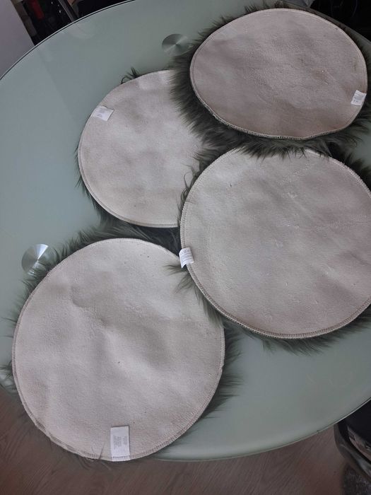 Подушки на стілець хутро 4шт