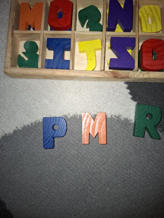 Klocki drewniane alfabet