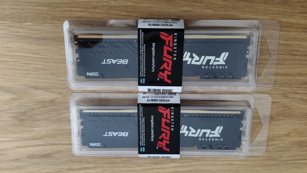 Оперативна пам'ять ddr4-3200 Kingston Fury BEAST  32gb (2/16)