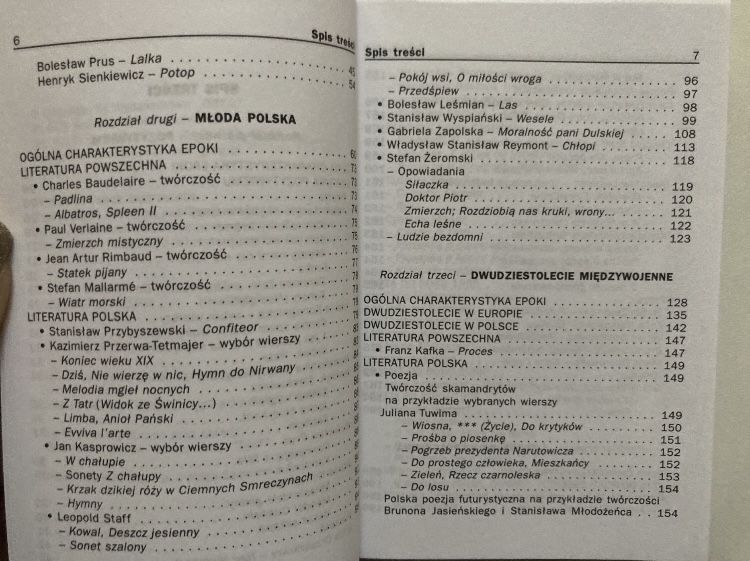 Język polski cz.1 i 2 - mini ściąga