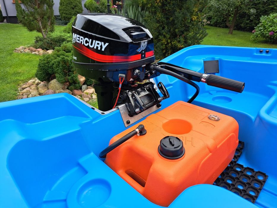 Silnik zaburtowy Mercury 15 kon 2 sów i stopa S rok 2005 Film