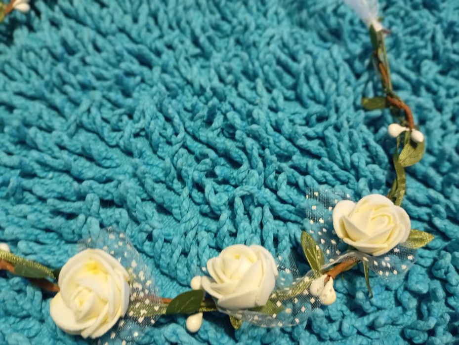 Coroa de flores  para cabelo